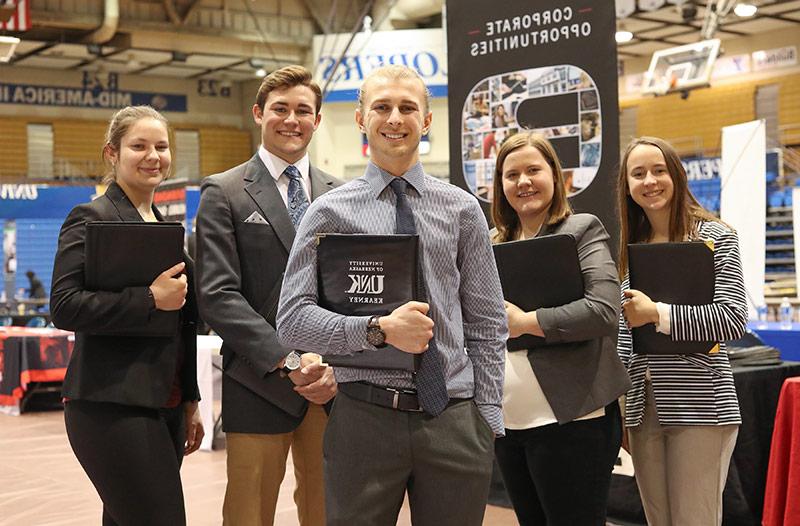 Students at the Career Fair